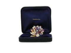 Tiffany & Co. Multi Gem Floral Pin