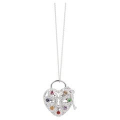 Tiffany & Co. Multi Gemstone Heart Pendant