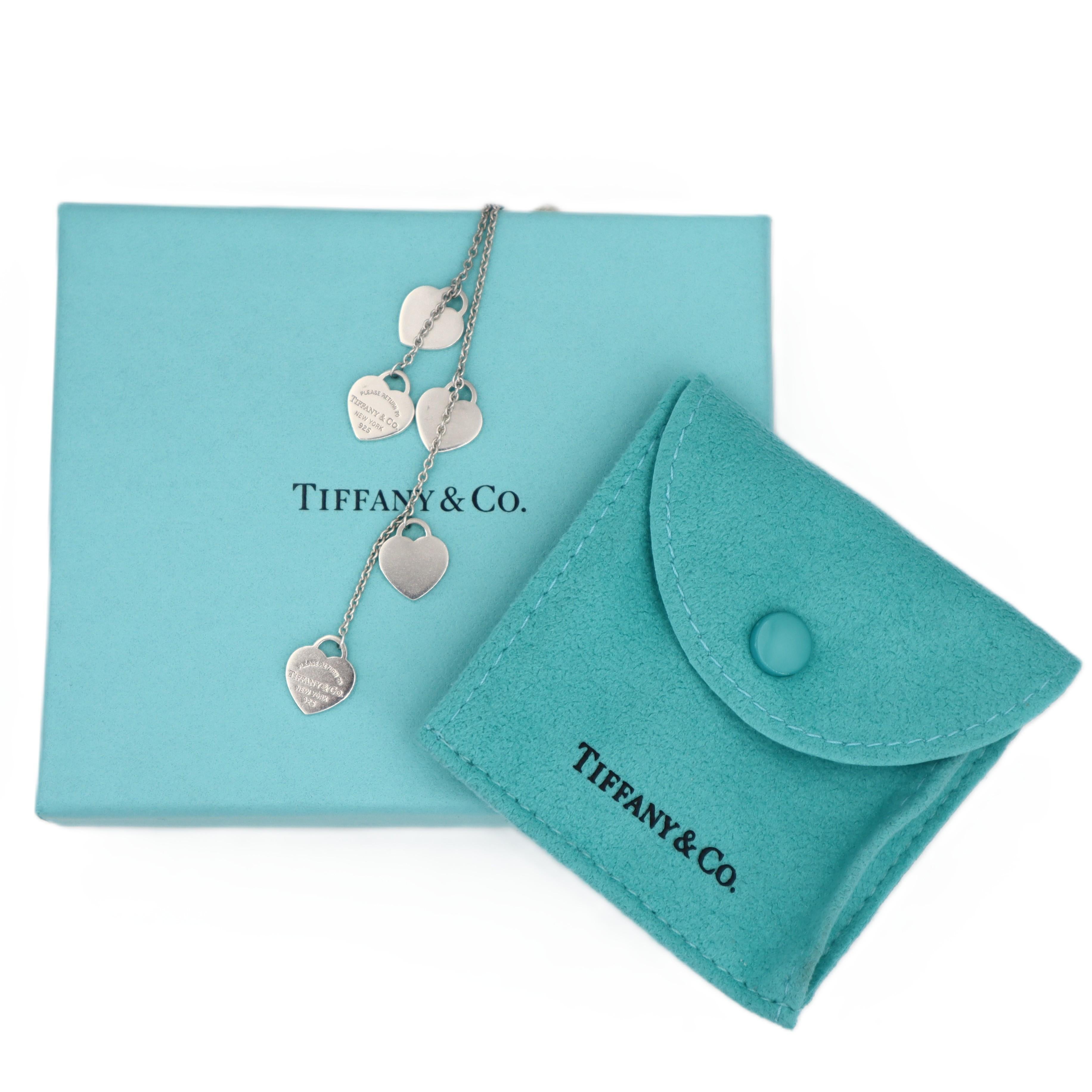 Tiffany & Co. Collana Lariat con più cuori in vendita 2