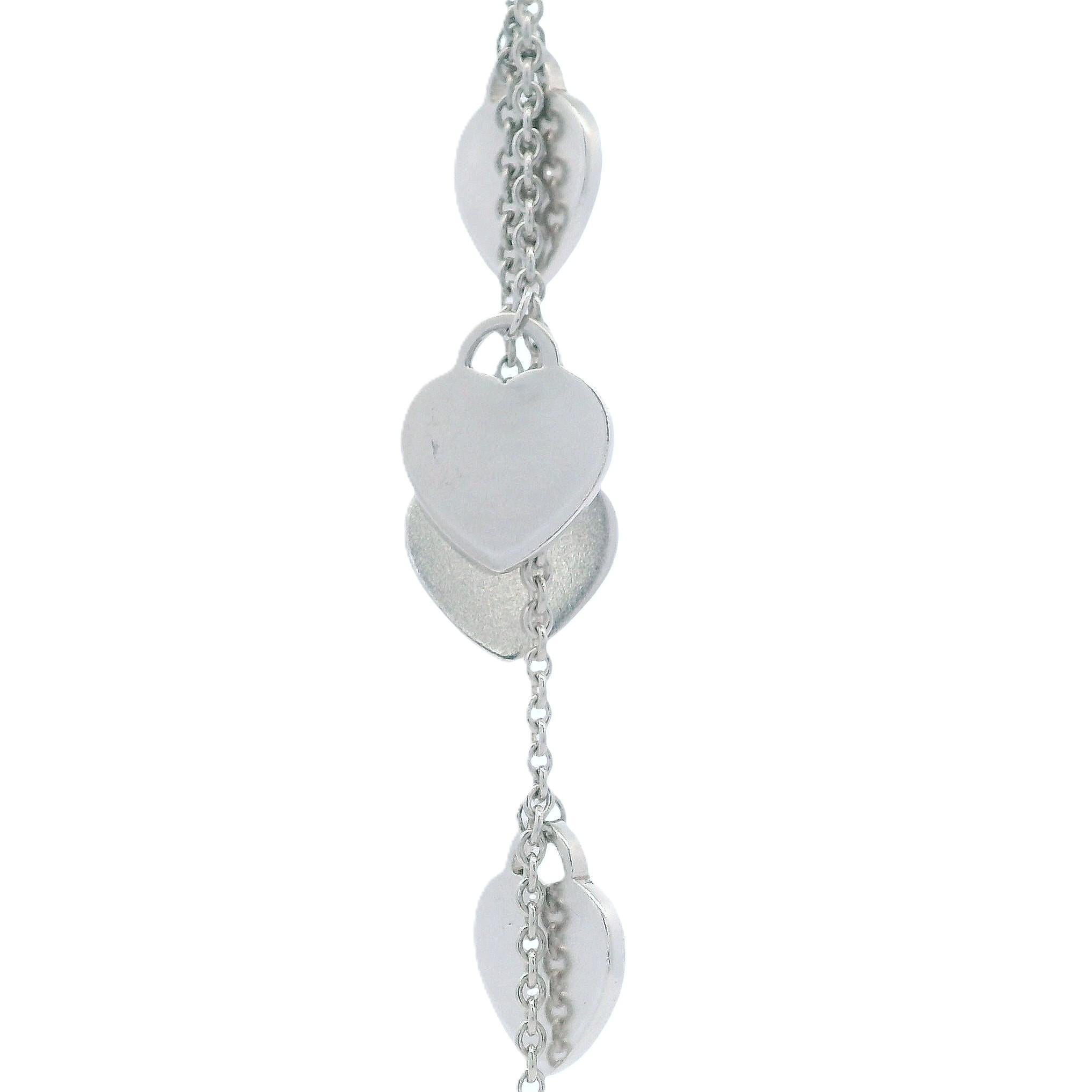 Tiffany & Co. Collana Lariat con più cuori in vendita 4