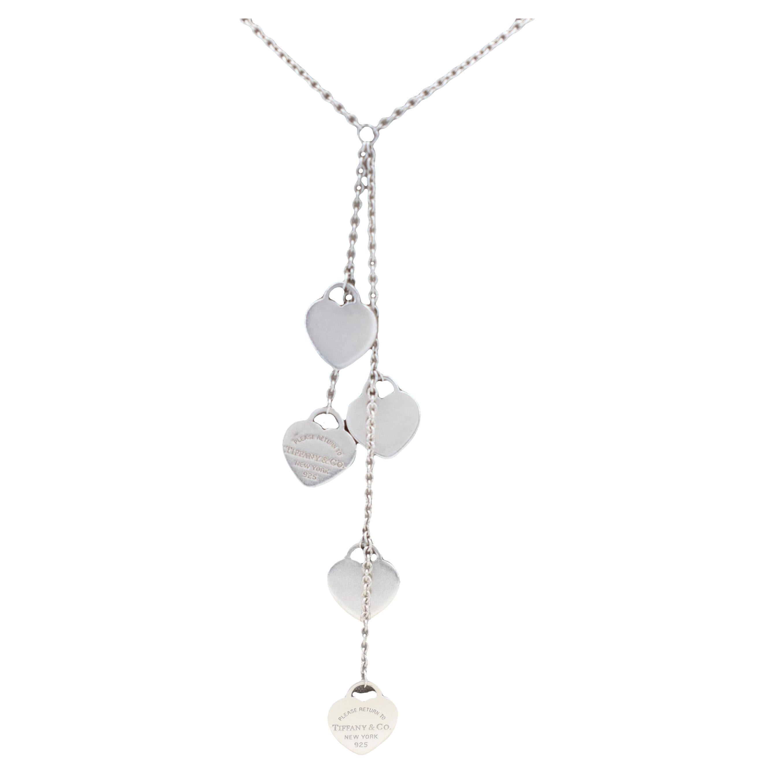 Tiffany & Co. Collana Lariat con più cuori