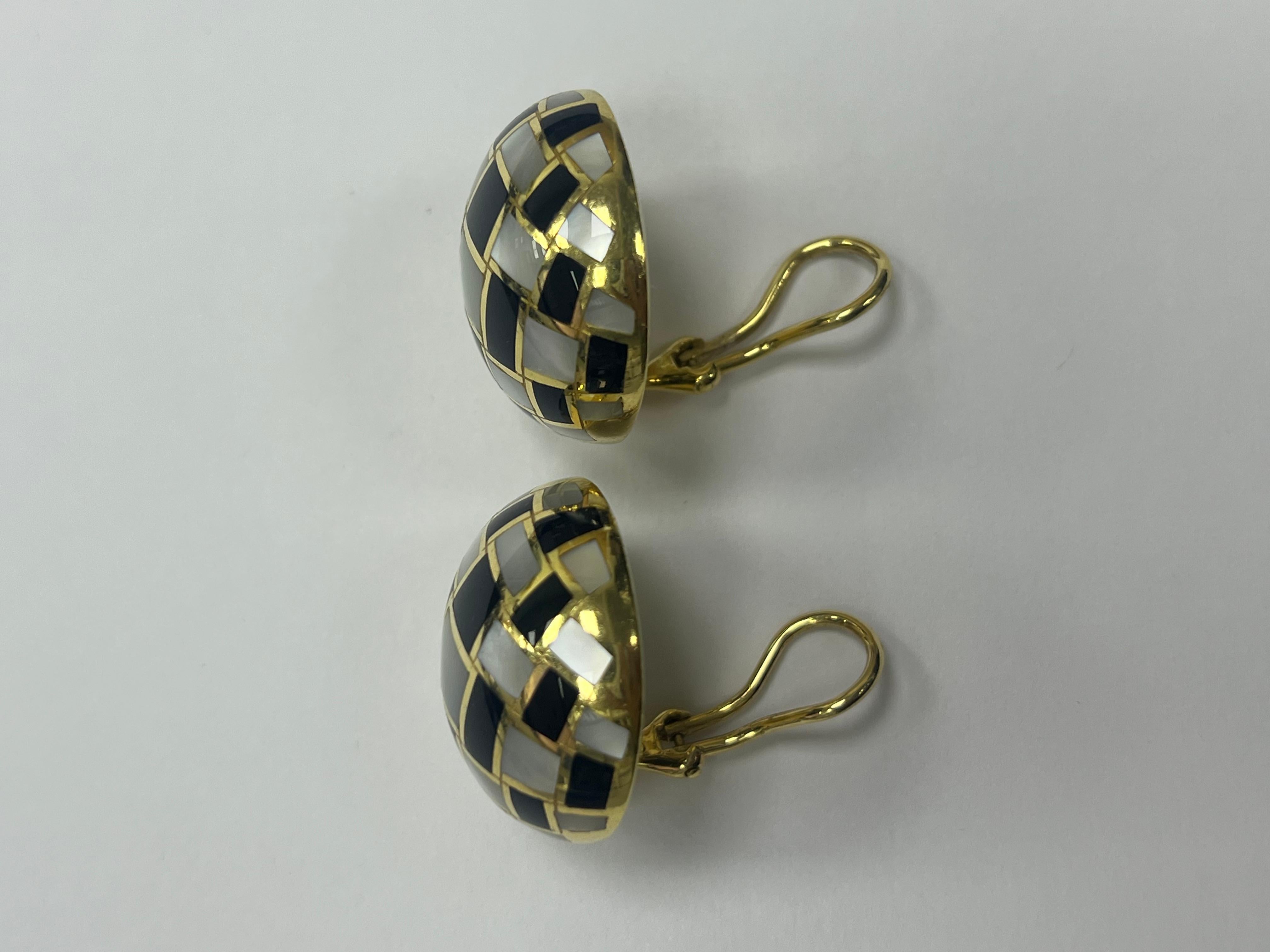 Tiffany & Co. Multi-Stone, 18k Gold Ear Clips In Excellent Condition For Sale In New York, NY