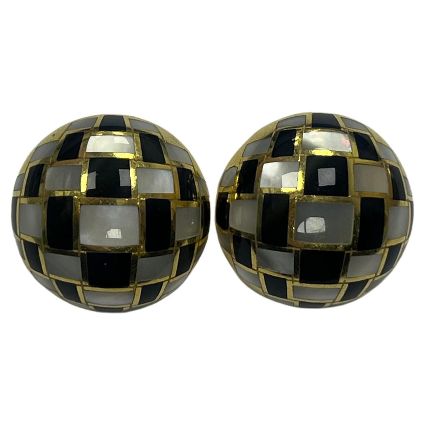 Tiffany & Co. Multi-Stone, 18k Gold Ear Clips