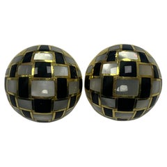 Tiffany & Co. Multi-Stone, 18k Gold Ear Clips