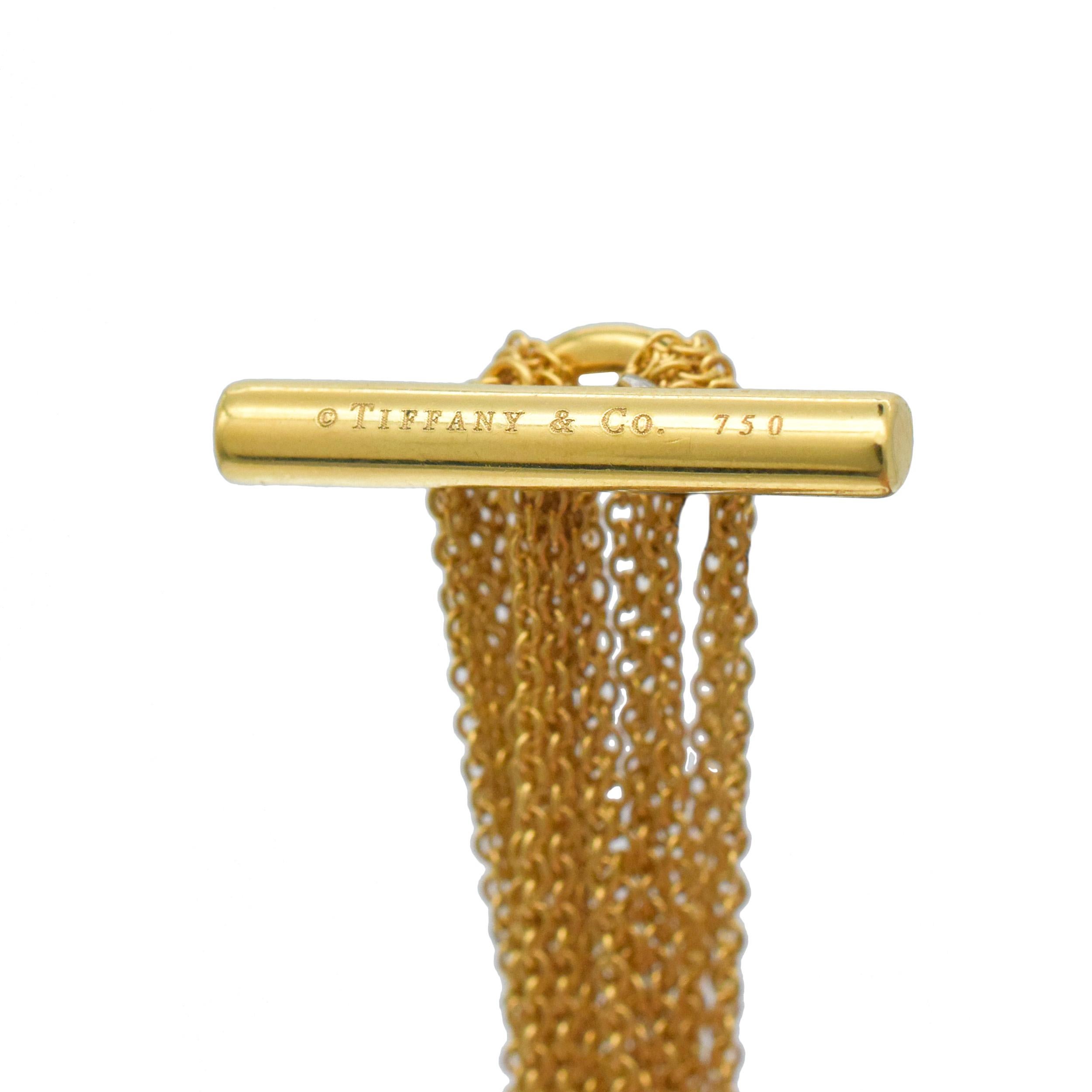 Tiffany & Co. Collana e bracciale a cuore con catena a più fili in 18k in vendita 5