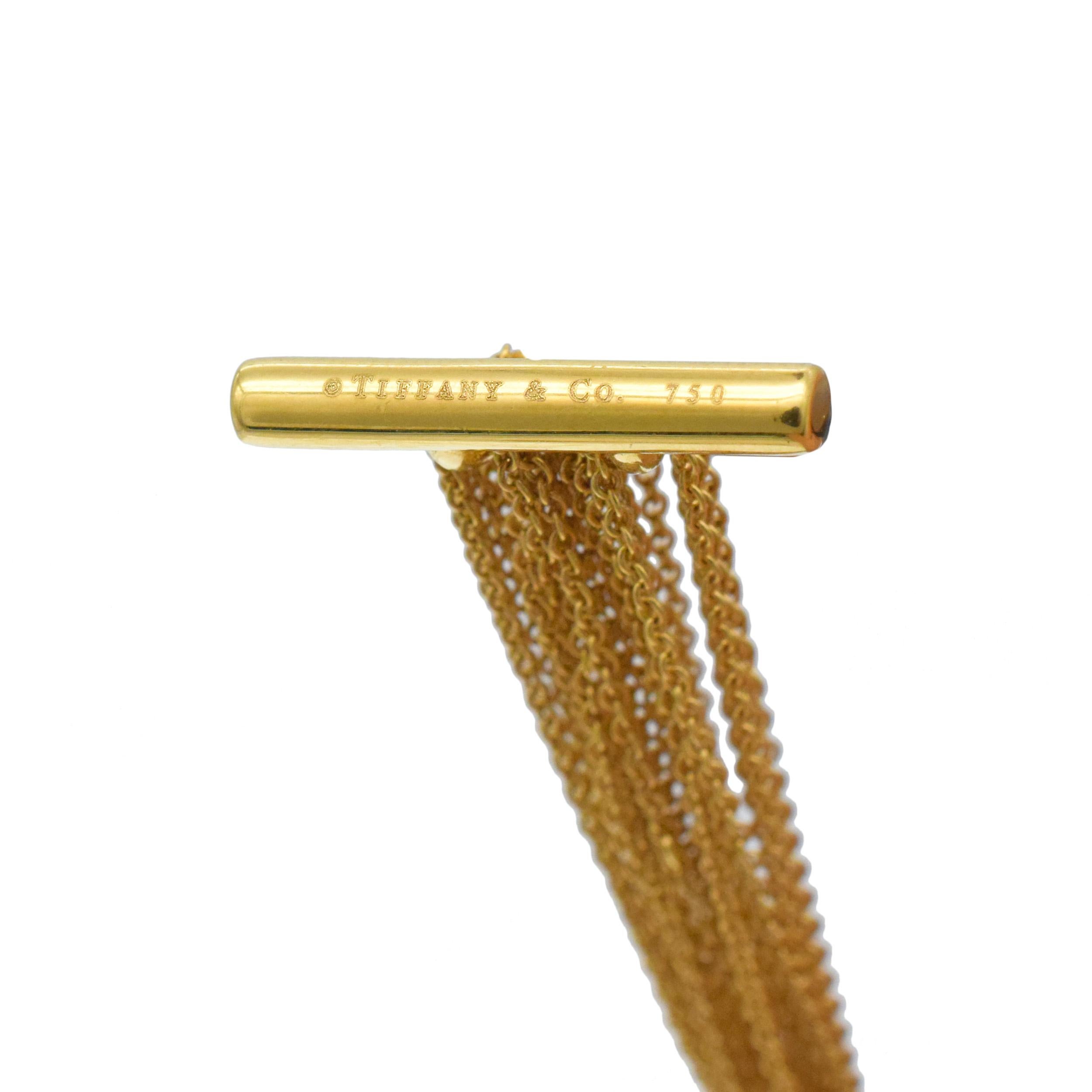 Tiffany & Co. Collana e bracciale a cuore con catena a più fili in 18k in vendita 4