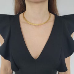 Tiffany & Co. Multi Strand Choker Necklace In 18k yellow gold