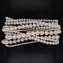 Tiffany & Co Multi Strand Cultured Pearl Gold Clasp Bracelet Estate Fine Jewelry