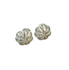 Gemelos seta Tiffany & Co Plata de ley 11,60 gramos Estate