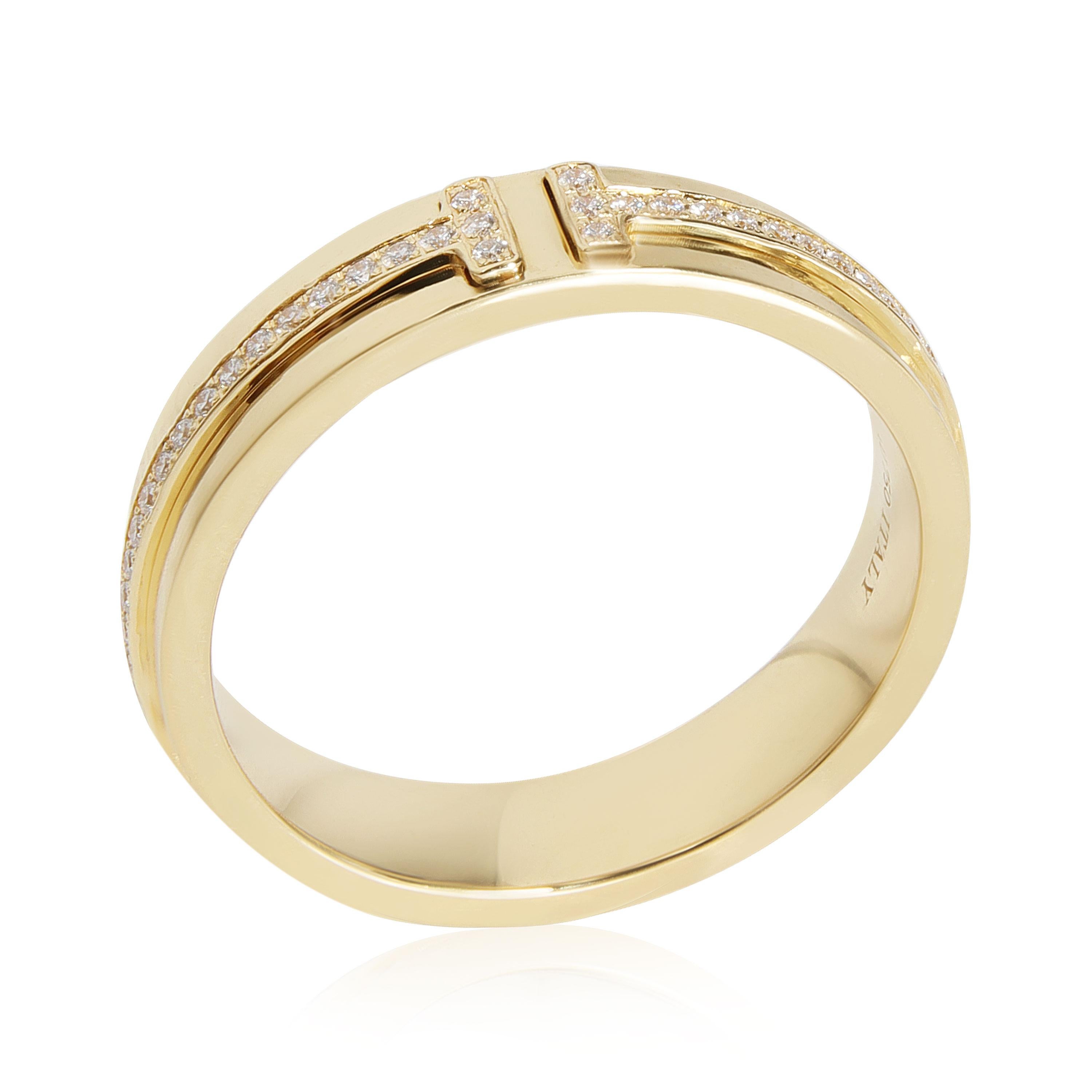 Tiffany & Co. Narrow Tiffany T Diamond Band in 18k Yellow Gold 0.13 CTW

PRIMARY DETAILS
SKU: 113301
Listing Title: Tiffany & Co. Narrow Tiffany T Diamond Band in 18k Yellow Gold 0.13 CTW
Condition Description: Retails for 3,000 USD. In excellent