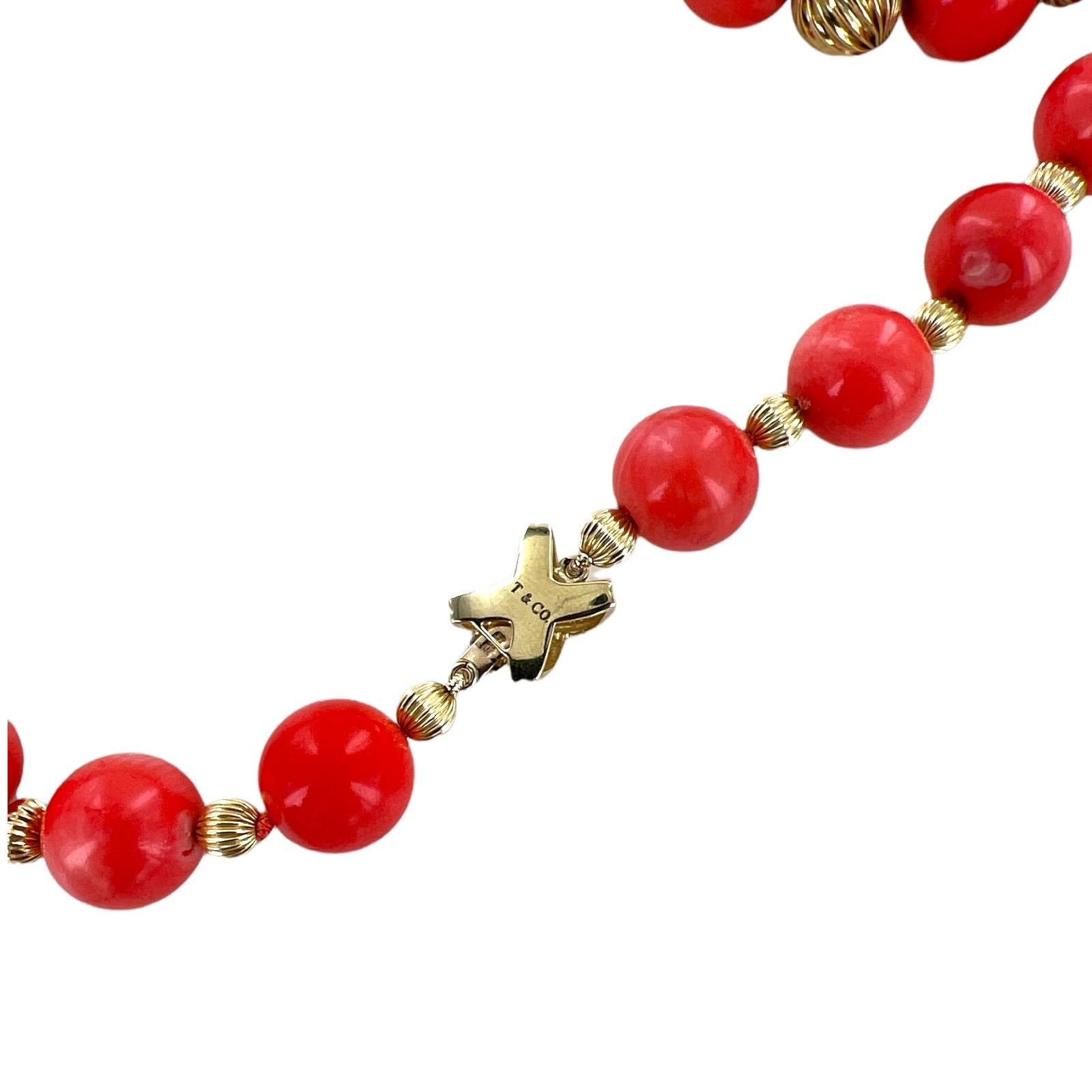 red and gold tiffany necklace