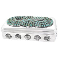 Tiffany & Co. Navajo-Element Decorated Sterling Box