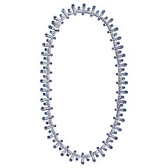 Tiffany & Co. Necklace Yogo Montana Sapphires 20 Carat and Diamonds 12 Carat