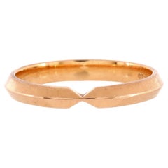 Tiffany & Co. Nesting Band Ring 18k Rose Gold Narrow