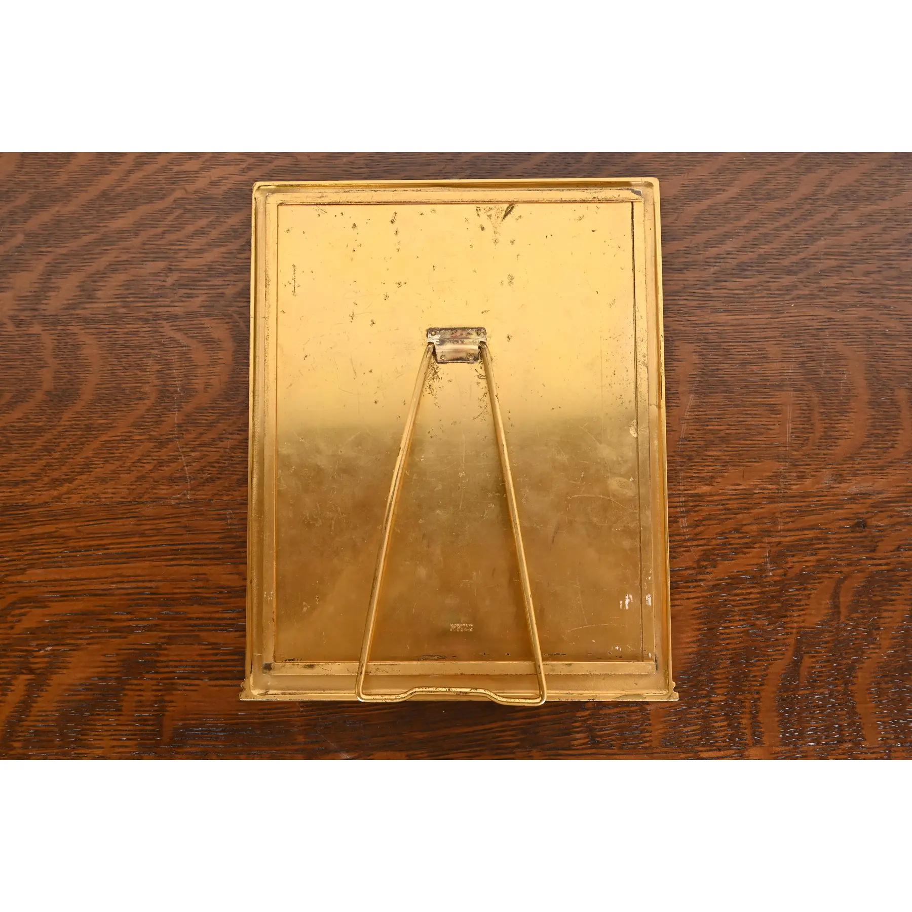 Tiffany & Co. New York Art Nouveau Bronze Doré Large Picture Frame For Sale 5