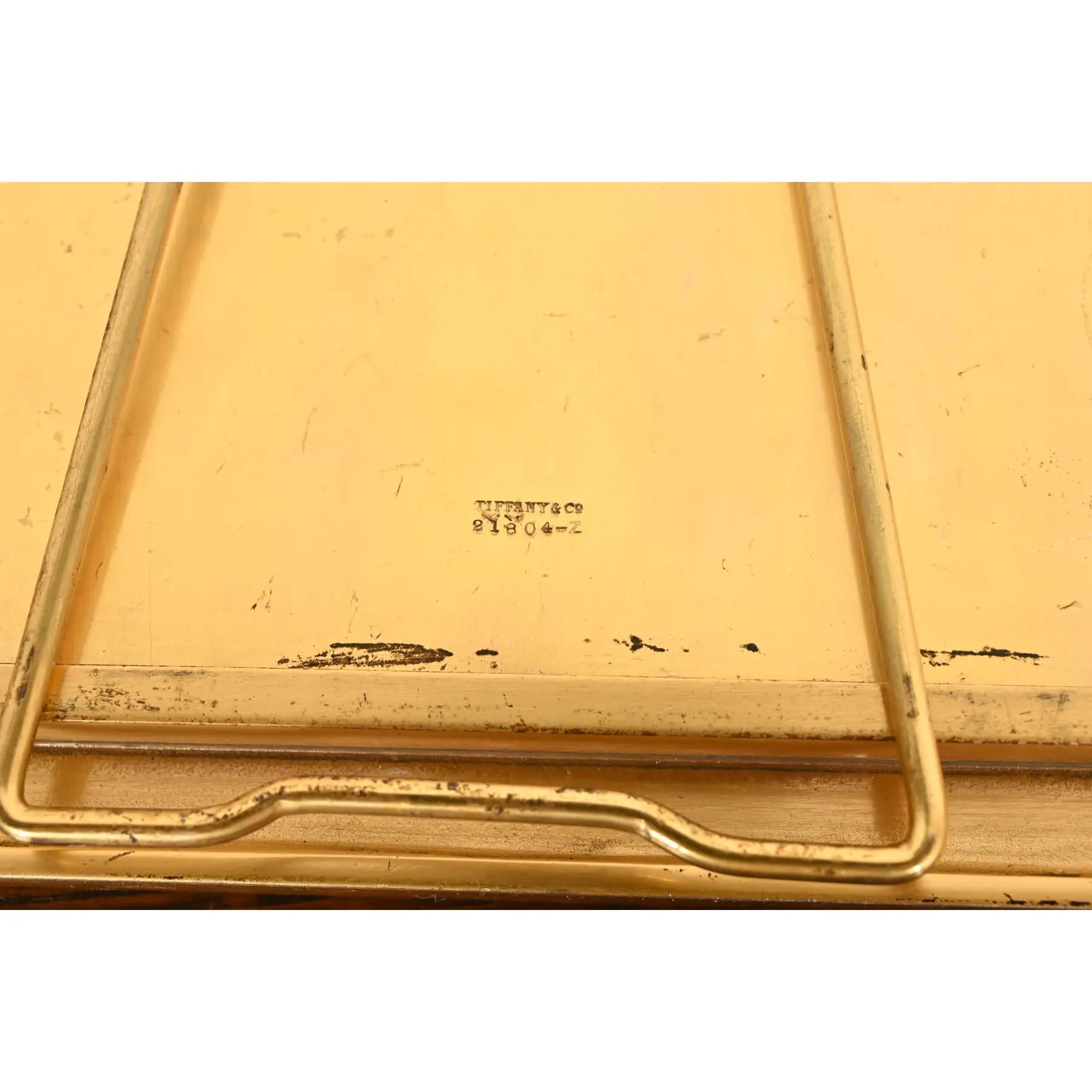 Tiffany & Co. New York Art Nouveau Bronze Doré Large Picture Frame For Sale 6