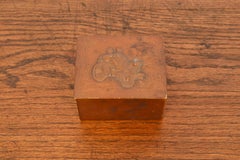 Tiffany & Co. New York Decorative Copper Desk Box or Cigarette Box