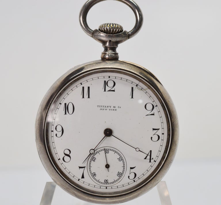 Tiffany and Co. New York Sterling Silver Pocket Watch at 1stDibs