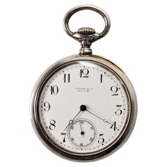 Tiffany & Co. New York Sterling Silver Pocket Watch