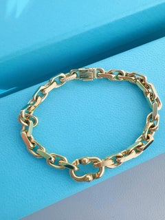 Tiffany & Co. New‑Style 18K‑Yellow‑Gold Makers Narrow 1837 Interlocking‑Bracelet