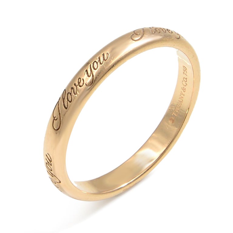 Tiffany i love you ring gold clearance