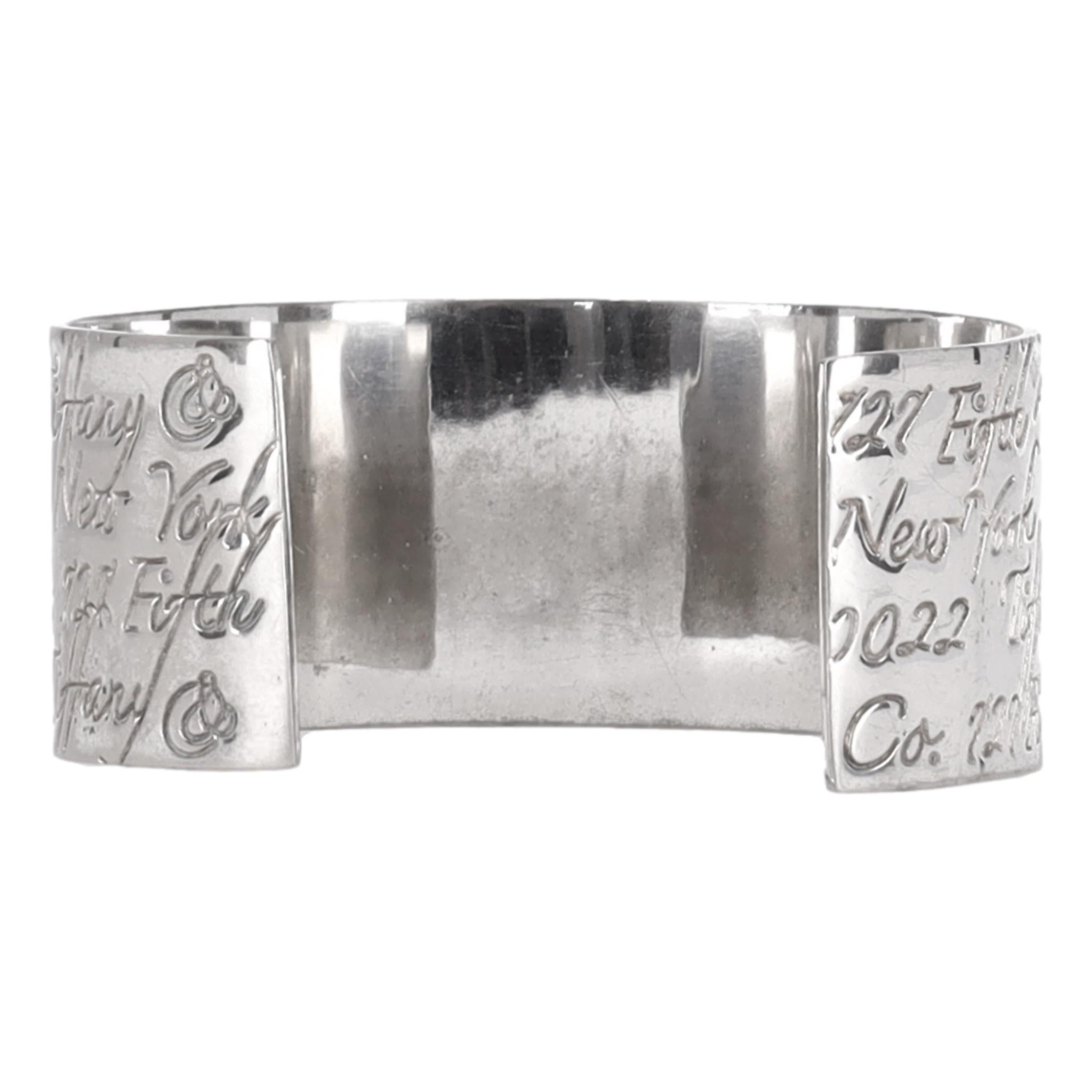 De las mujeres Tiffany & Co. Colección Notes Brazalete de plata de ley 925 vintage en venta