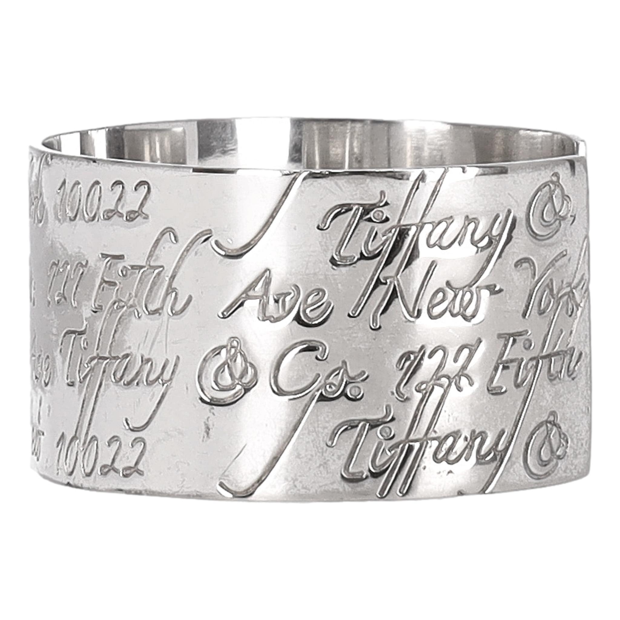 Tiffany & Co. Colección Notes Brazalete de plata de ley 925 vintage en venta 1