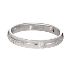 Tiffany & Co. Notes Diamond Band in Platinum 0.03 CTW