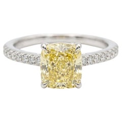 Tiffany & Co Novo 1,40ct Fancy Gelb Diamant Verlobungsring Platin 18K