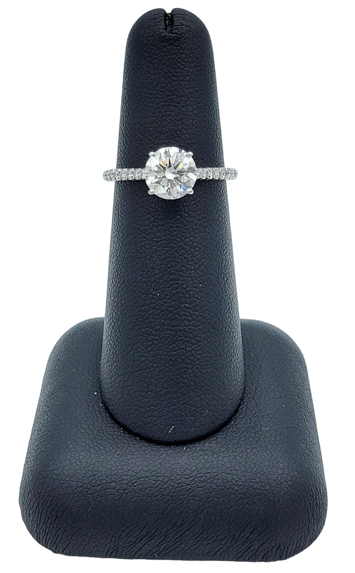Tiffany & Co. Novo, bague de fiançailles solitaire en platine sertie de diamants de 1,46 carat en vente 5