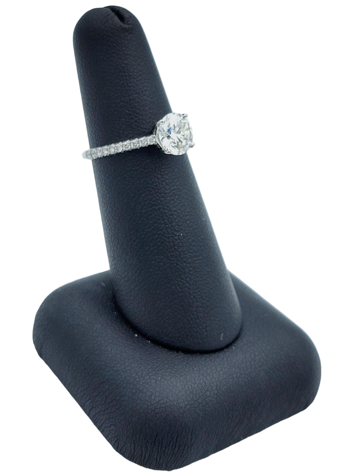 Tiffany & Co. Novo, bague de fiançailles solitaire en platine sertie de diamants de 1,46 carat en vente 6