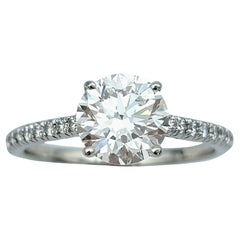 Tiffany & Co. Novo, bague de fiançailles solitaire en platine sertie de diamants de 1,46 carat