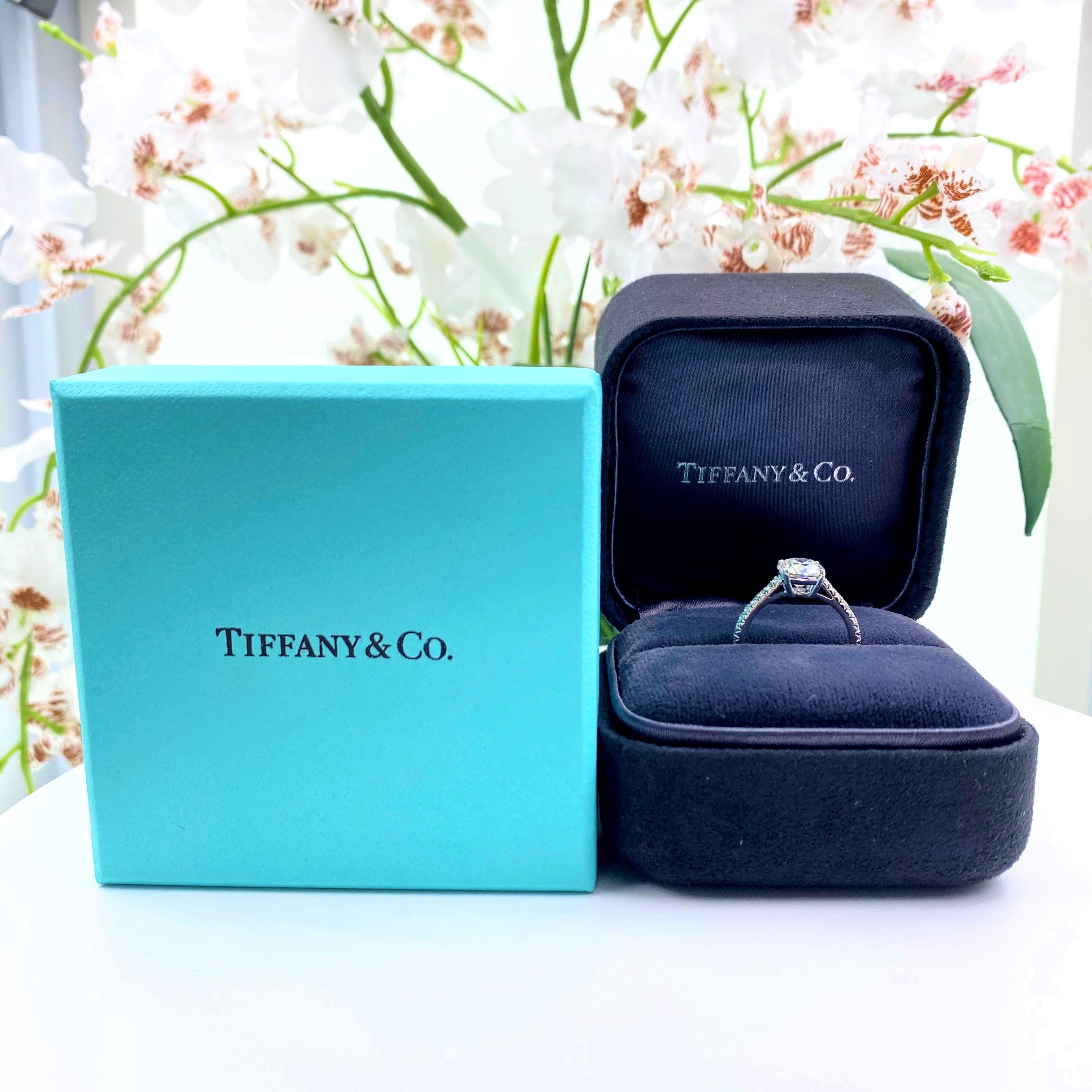 Tiffany & Co NOVO 1.62 Carat E VS1 Round Diamond Engagement Ring 1