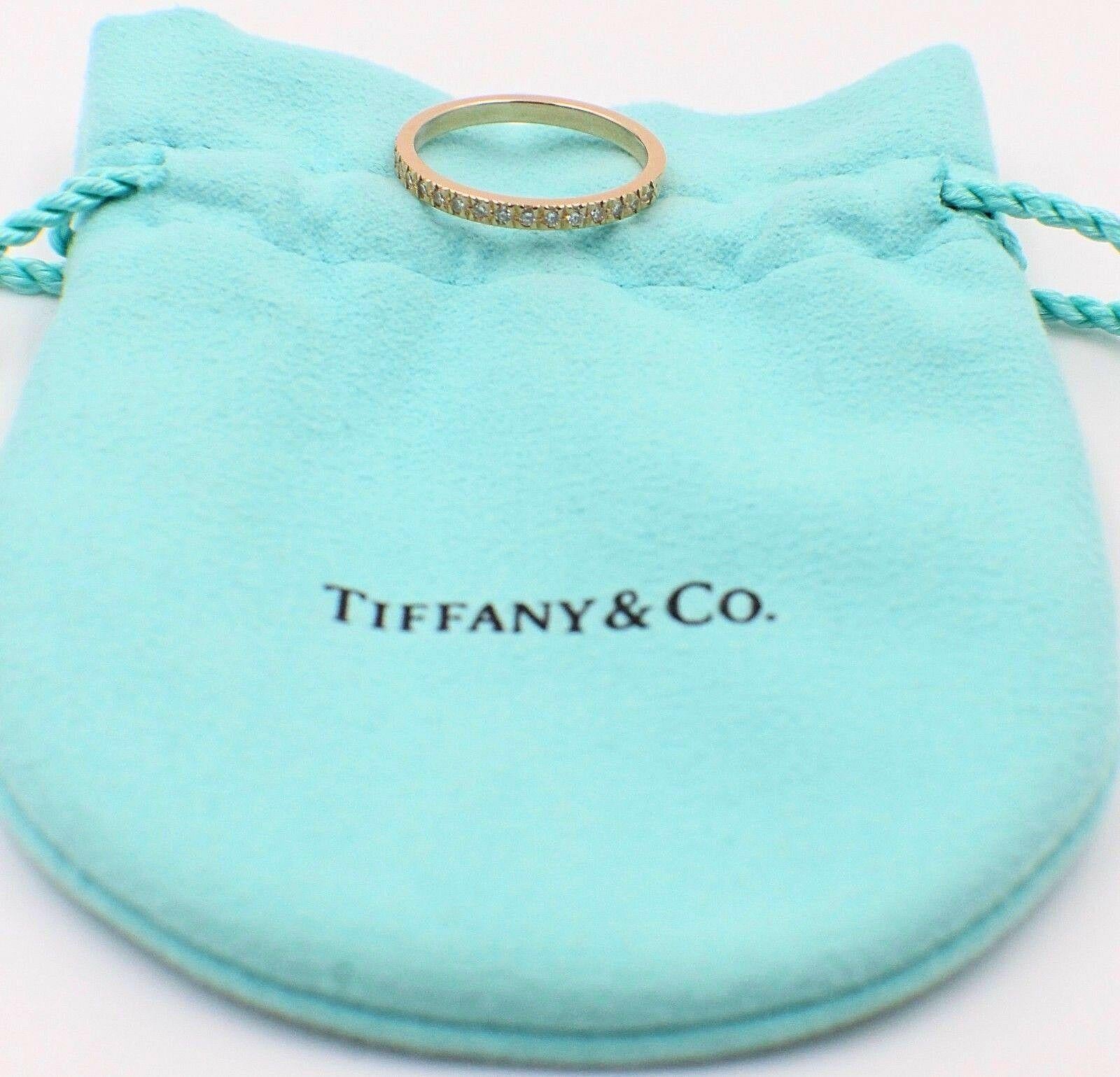 Tiffany & Co. Novo Diamant Halbkreis-Ring 18 Karat Roségold im Angebot 3