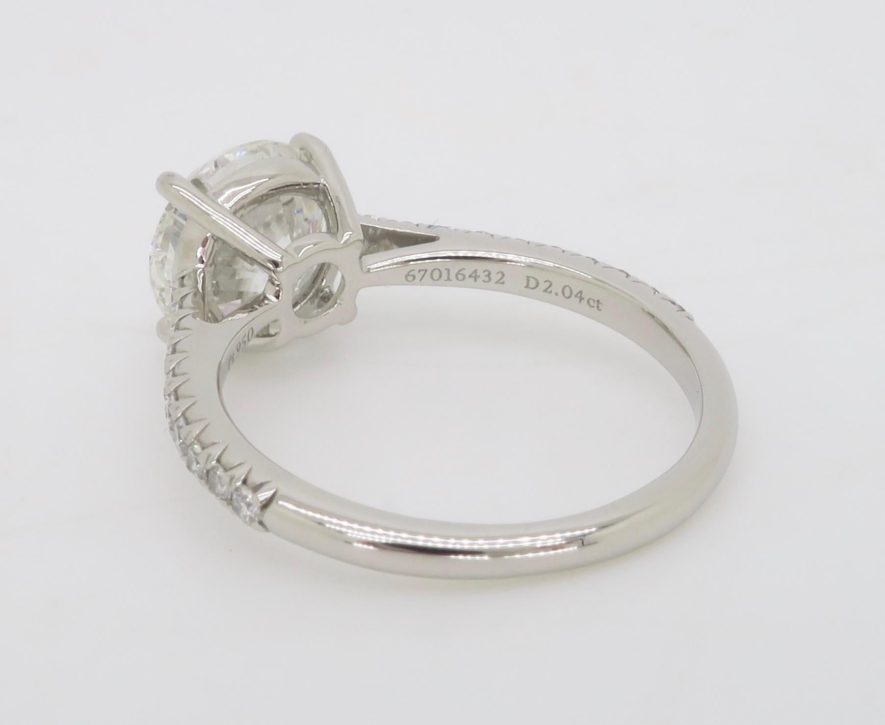 Tiffany & Co. Novo 2.24CTW Diamond Engagement Ring 9