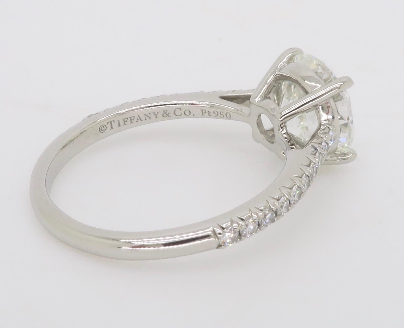 Tiffany & Co. Novo 2.24CTW Diamond Engagement Ring 11