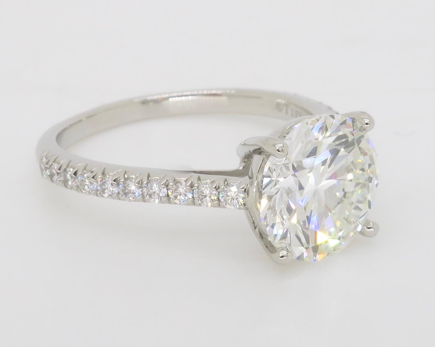 Tiffany & Co. Novo 2.24CTW Diamond Engagement Ring 12