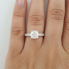 Tiffany & Co. Novo Cushion Cut Diamond Platinum Engagement Ring