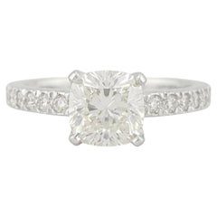Tiffany & Co. Novo Cushion Cut Diamond Platinum Engagement Ring
