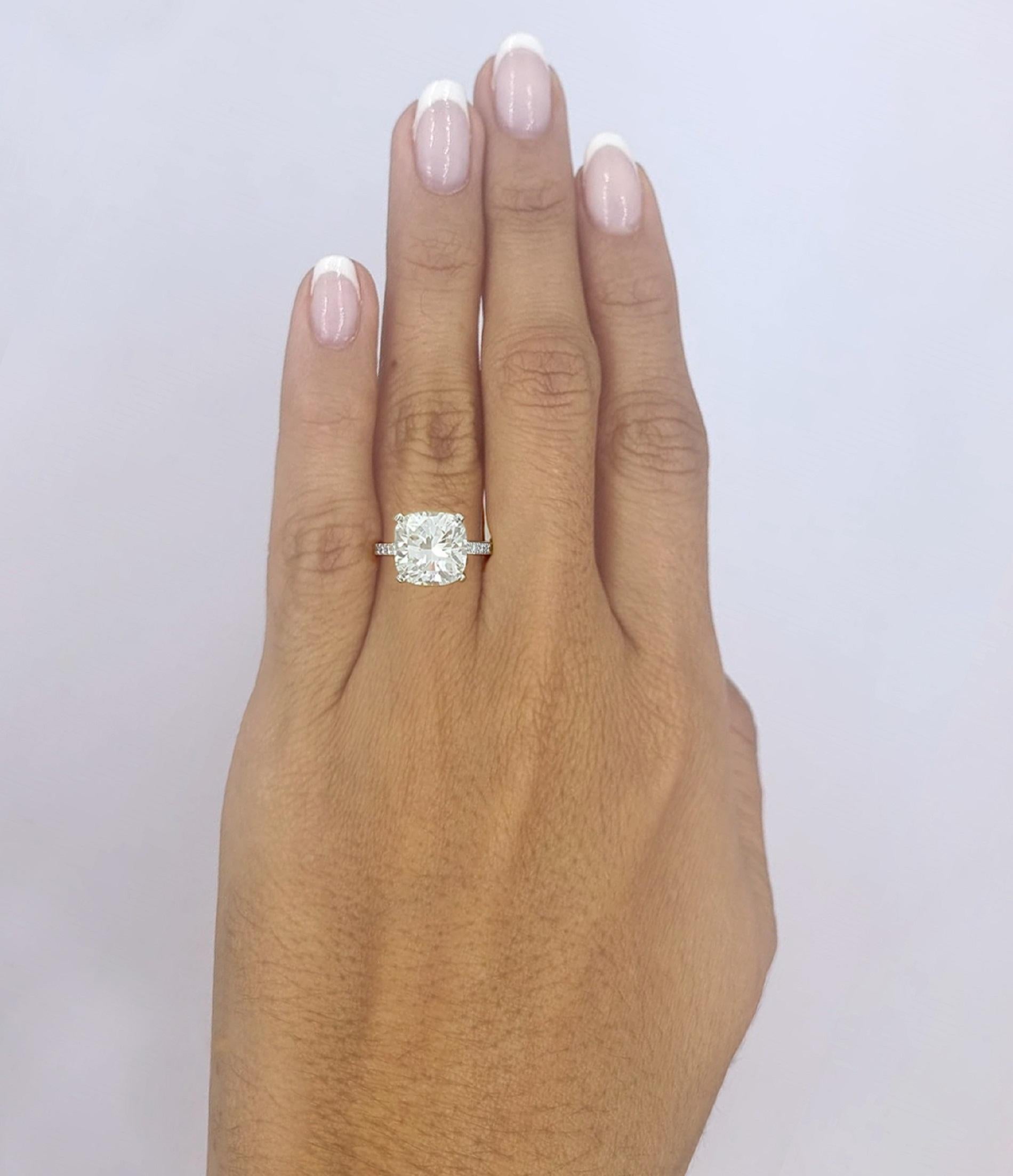 Tiffany and Co. NOVO Cushion Cut Pave Platinum Ring For Sale at 1stDibs ...