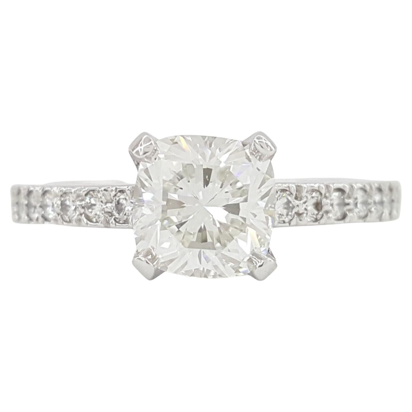 Tiffany & Co. Novo Cushion Cut Pave Platinum Ring