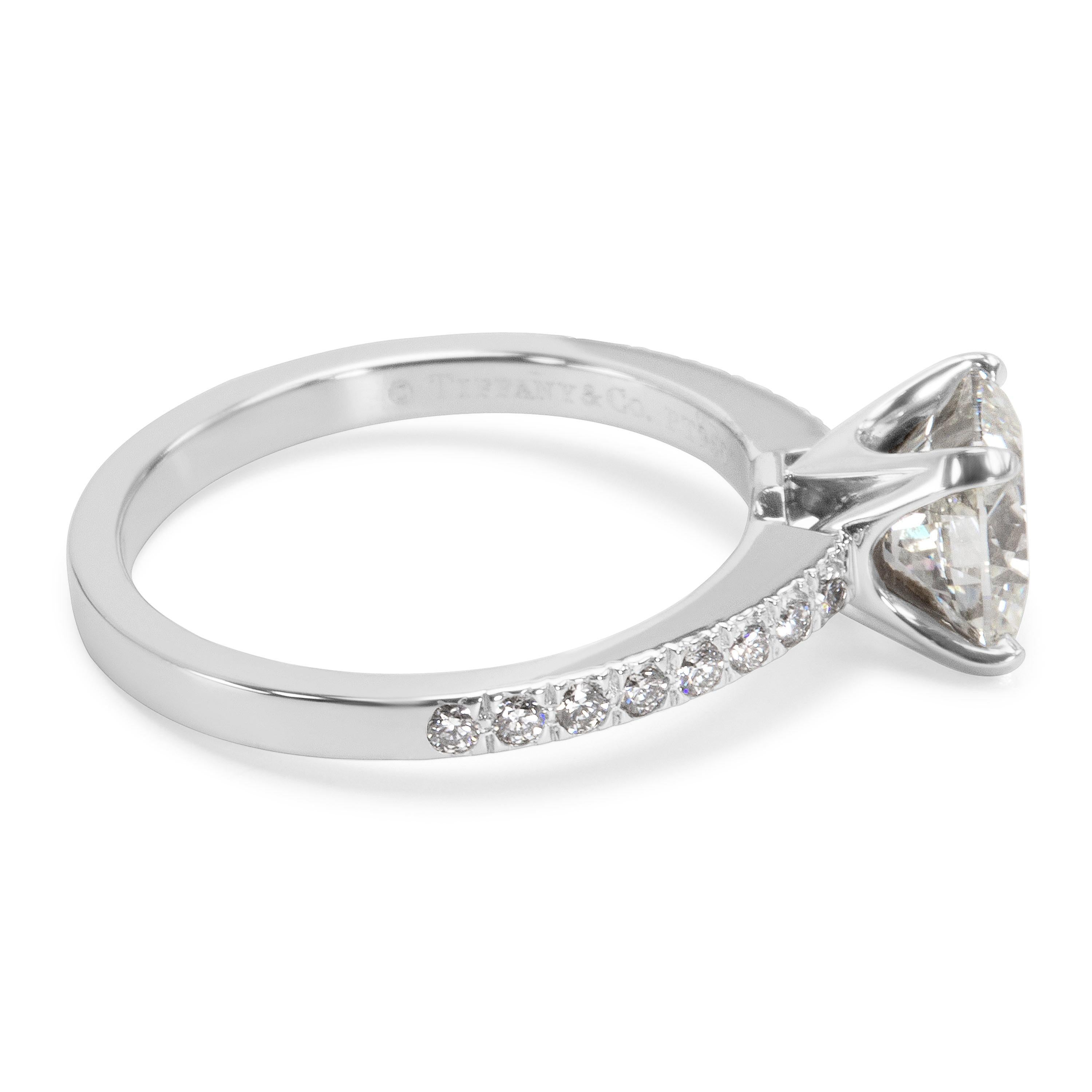 Women's Tiffany & Co. Novo Cushion Diamond Engagement Ring in Platinum I/VS1 1.51 Carat