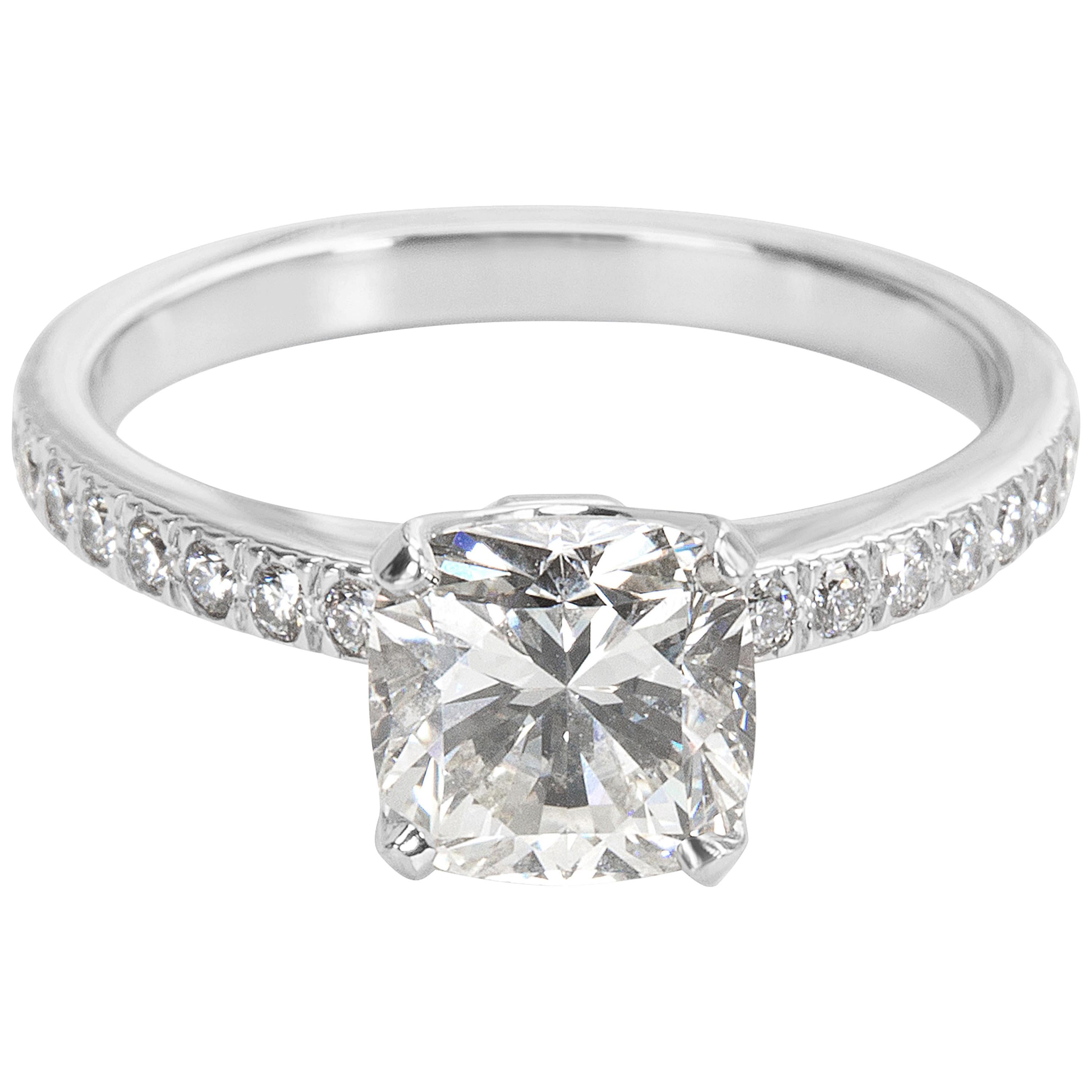 Tiffany & Co. Novo Cushion Diamond Engagement Ring in Platinum I/VS1 1.51 Carat
