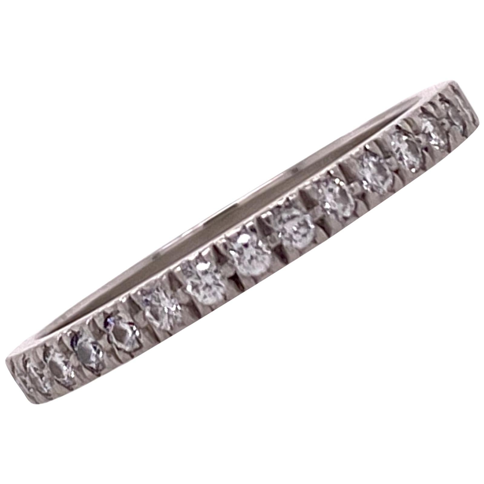 Tiffany & Co. Novo Diamond Half Circle Platinum Wedding Band Ring