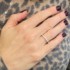 Tiffany & Co. Novo Diamond Half Circle Platinum Wedding Band Ring