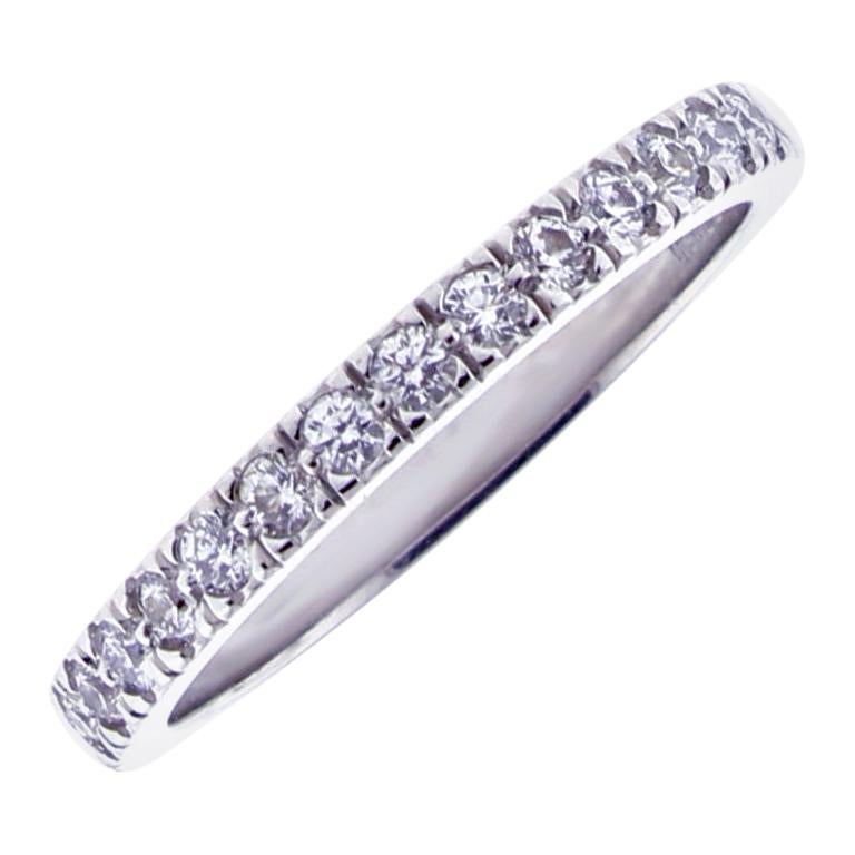 Tiffany & Co. Soleste Diamond Half Circle Wedding Band Ring