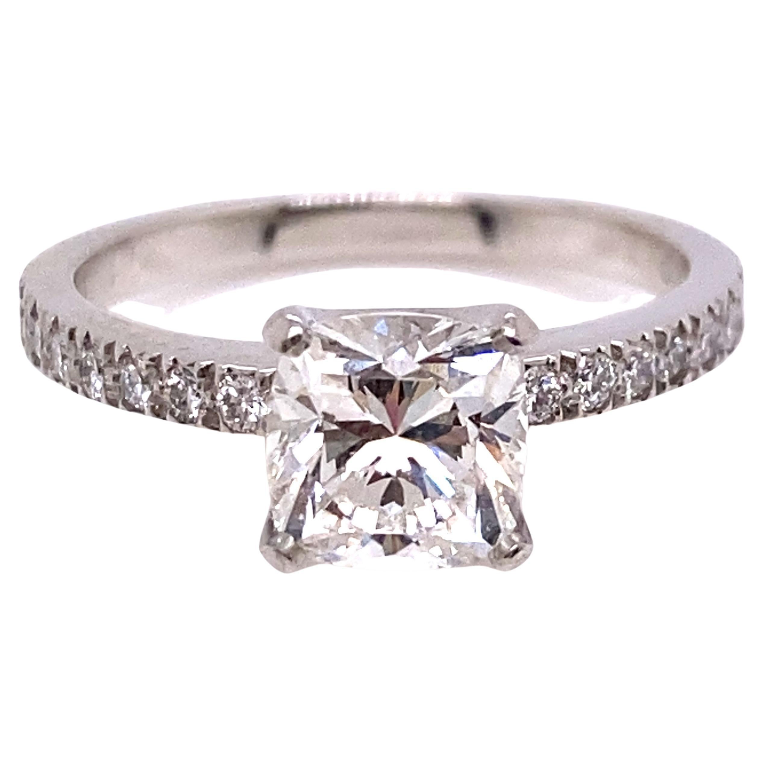 Tiffany & Co Novo Diamond Platinum Engagement Ring 1.26ct G-VVS2 XXX For Sale