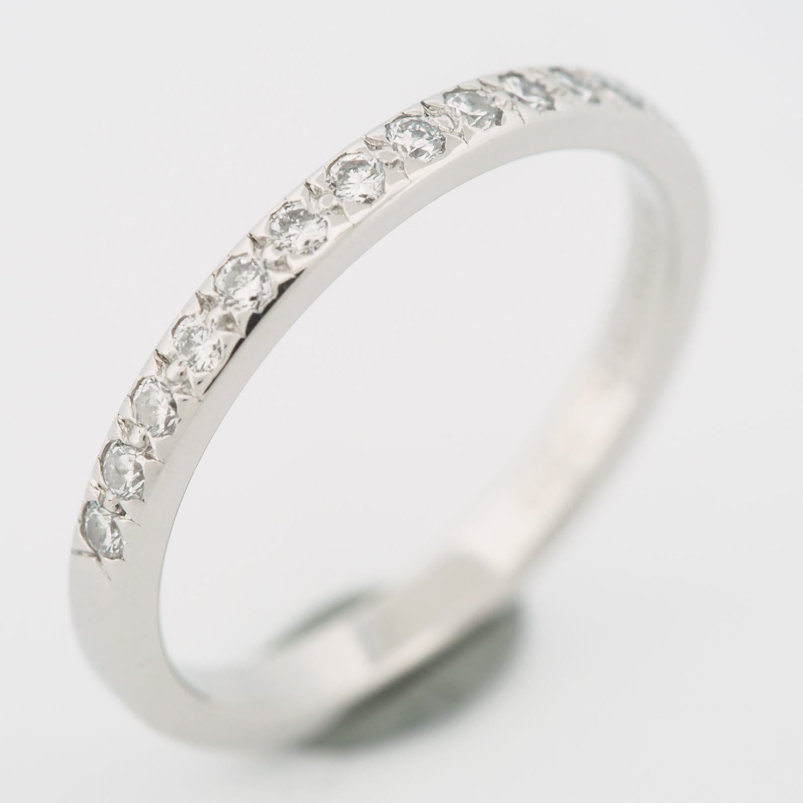 Tiffany & Co. Novo Diamanten halbe Ewigkeit Ring Platin 950 US 5.25 (Rundschliff) im Angebot