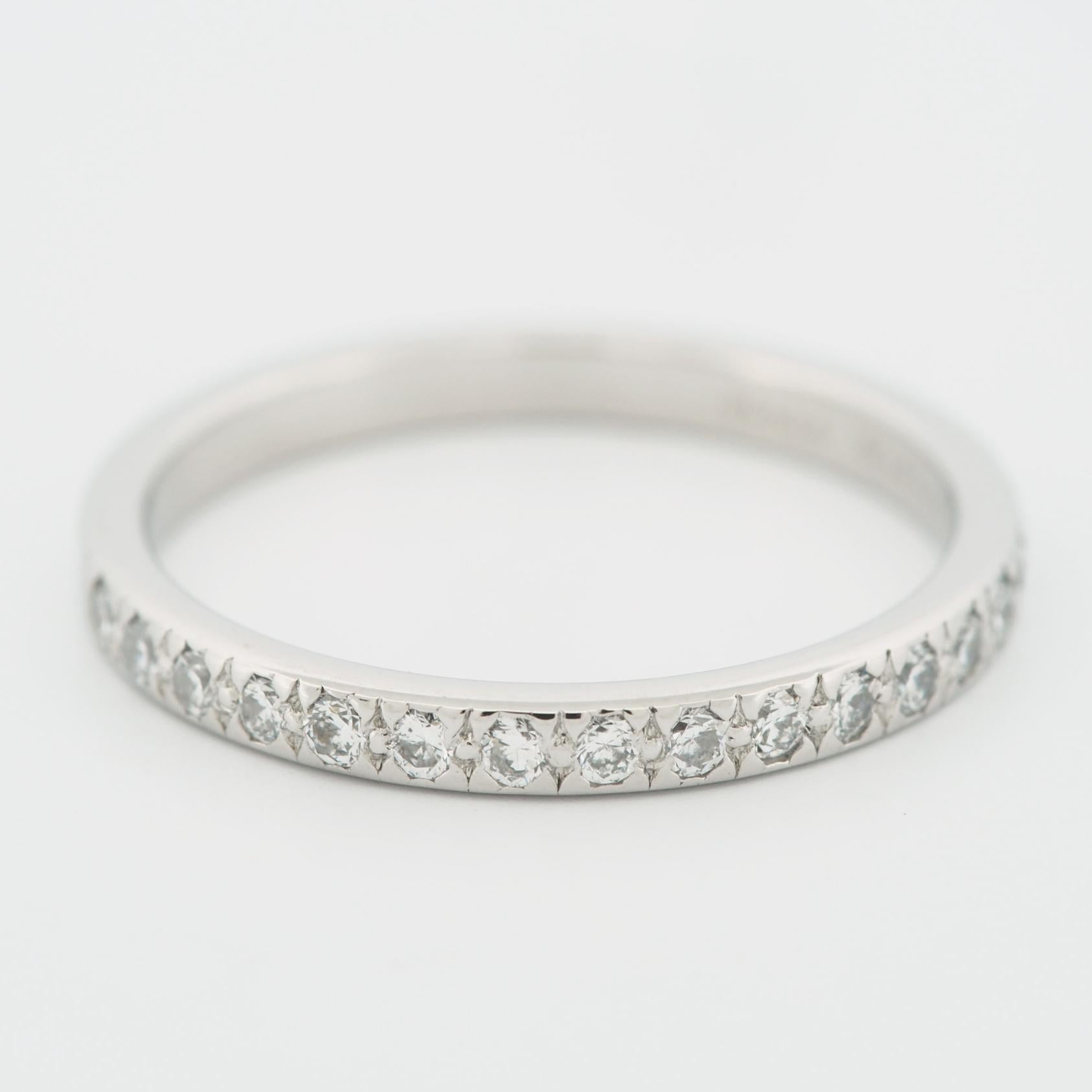 Tiffany & Co. Novo Diamanten halbe Ewigkeit Ring Platin 950 US 5.25 im Zustand „Gut“ im Angebot in Kobe, Hyogo