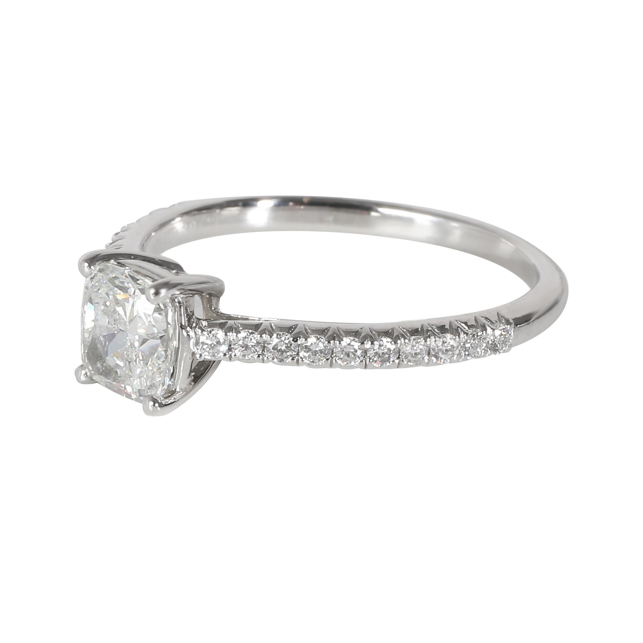 Women's Tiffany & Co. Novo Engagement Ring in  Platinum F VVS1 1.05 CTW For Sale